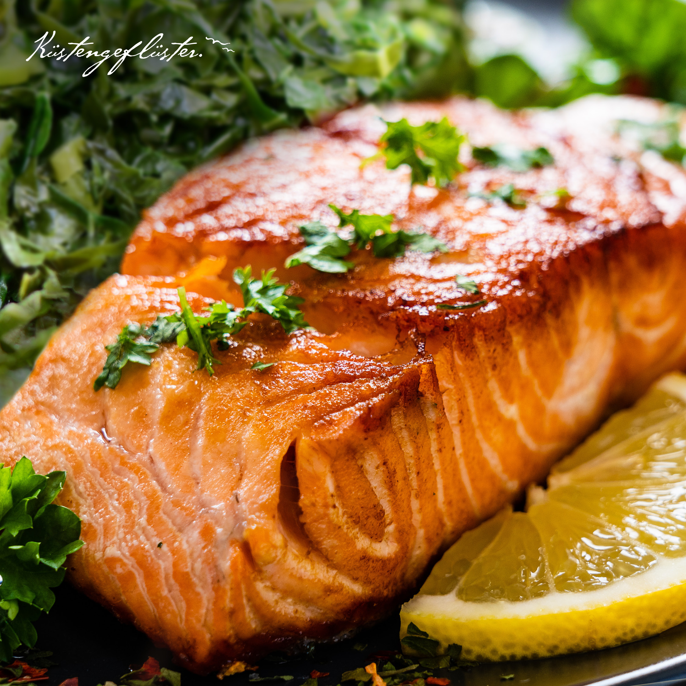 Rezept: Lachs auf Grünkohl | Küstengeflüster